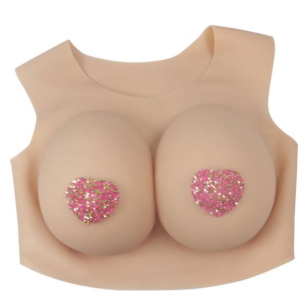 

costume accessories realistic silicone boobs enhancer fake breast female cosplay costume for sissy transgender shemale drag que, Silver