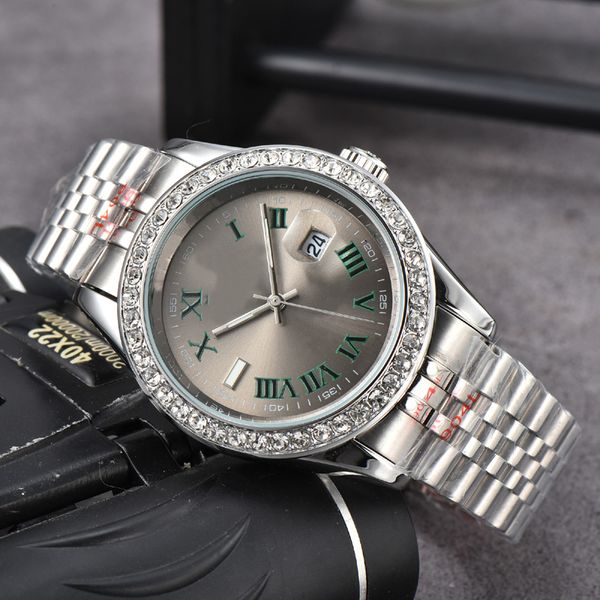 

r0lex wrist watches for men 2023 new mens watches all dial work quartz watch luxury brand clock men fashion rt04, Slivery;golden
