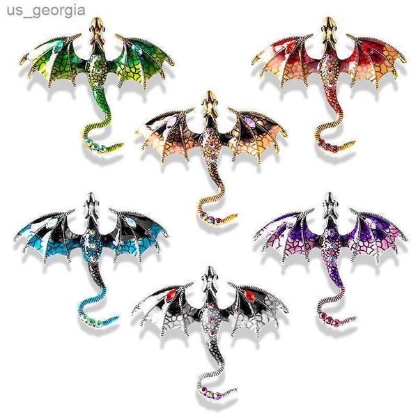 

pins brooches shmik classic women men enamel dragon creative brooch badges suit coat casual accessories buckle pin party corsage pins, Gray