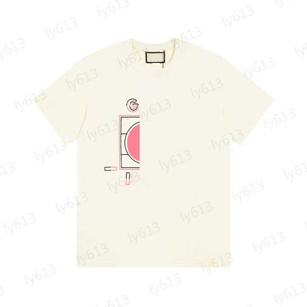 

fashion designer mens t-shirts spring summer apricot cotton luxury loose pink brand letter logo printed round neck cotton short sleeve male, White;black