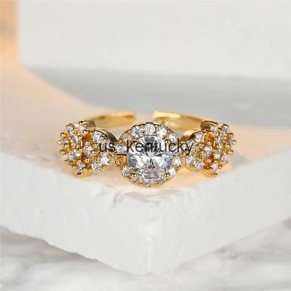 

band rings female round white zircon angel wings rings for women silver gold color vintage resizable wedding bands daily party jewelry gift