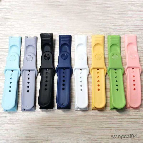 

watch bands sile strap for y68 smart macaron replace soft wrist band belt smart band accessories, Black;brown