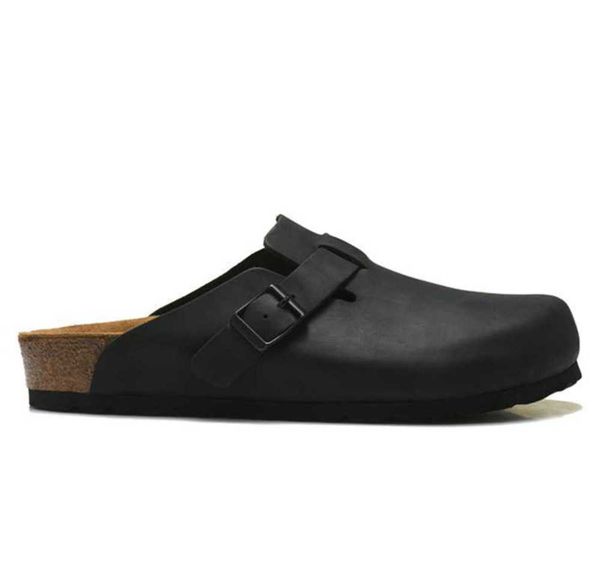

slippers sandals birks designer slippers boston clog clogs cork platform casual shoes womens men dad flat sliders luxury motion current 66es, Black