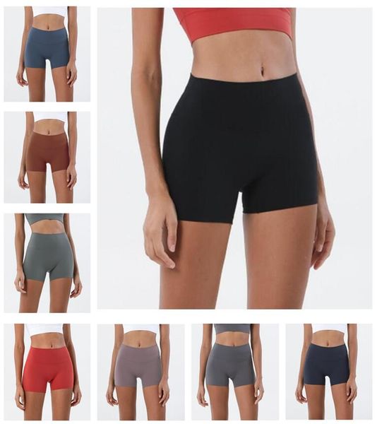 

align lu-1 women's yoga shorts fitness running exercise casual breathable quick-drying slim fit slim safety pants, White;red