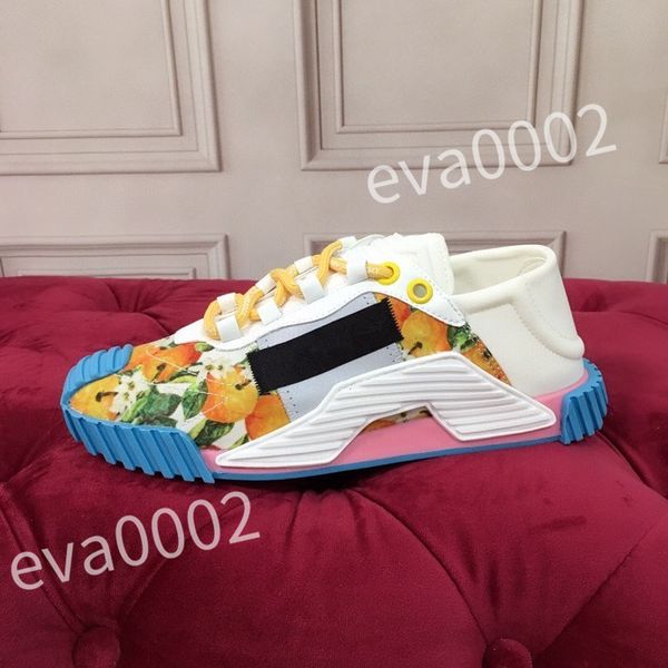 

new luxury designer flat sneaker casual shoes canvas leather white fashion platform mens womens low sneakers, Black