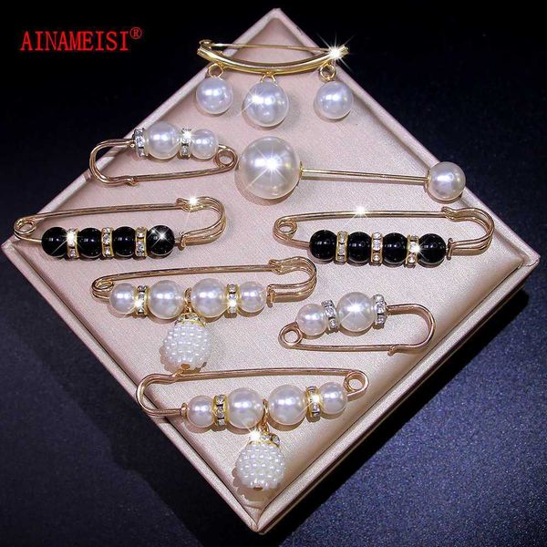 

pins brooches fashion trend piece anti-light leak brooch women's metal lapel fastening clothes corset pin diy accessories, Gray
