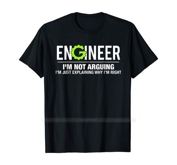 

men's t-shirts engineer i'm not arguing funny engineering t-shirt cotton tshirt men summer fashion t-shirt euro size 230504, White;black