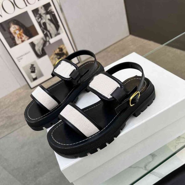 

designer platform sandals women heel leather slippers platform celins slide rubber sandal summer fashion bddcvbxcv, Black