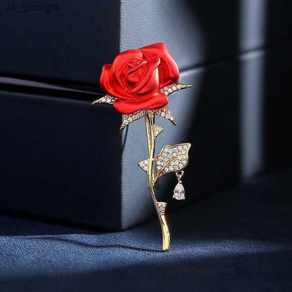 

pins brooches rhinestone red rose flower brooches for women elegant tulip flower bouquet bowknot lapel pins wedding party badge jewelry, Gray