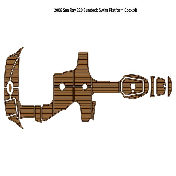 

2006 sea ray 220 sundeck swim platform cockpit pad boat eva foam teak deck floor