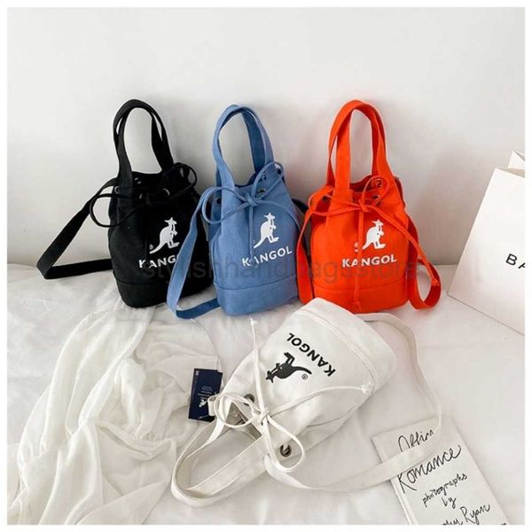 

totes kangol women's backpack new fashion bucket bag kangaroo drawstring crossbody shoulder mini purses and handbags y23