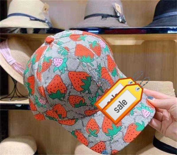 

88High quality strawberry baseball caps man's cotton cactus classic letter Ball caps summer women sun hats outdoor adjustable Snapback Cap g2, Cl.1