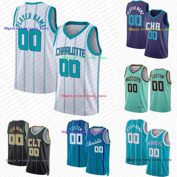 

2 lamelo ball mark williams custom men women kid basketball jerseys terry rozier miles bridges charlottes gordon hayward kelly''nb, Black;red