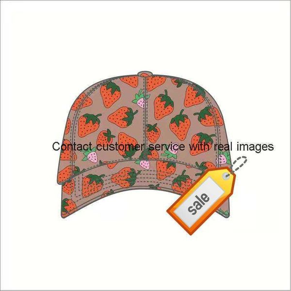 

strawberry baseball caps man's cotton cactus classic letter ball caps summer women sun hats outdoor adjustable snapback cap girl's, Blue;gray