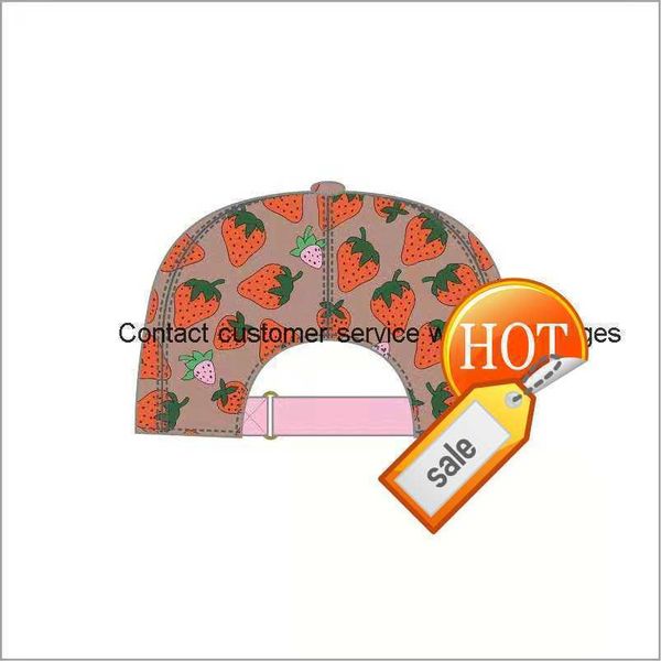 

88High quality strawberry baseball caps man's cotton cactus classic letter Ball caps summer women sun hats outdoor adjustable Snapback Cap girl's cute visor11172