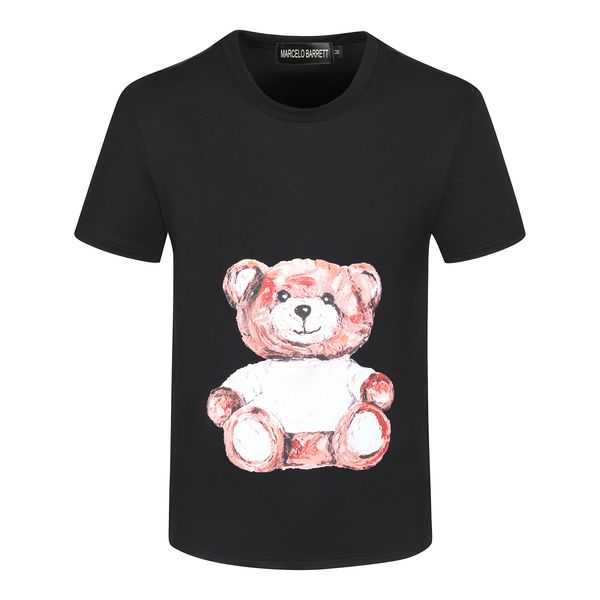 

marcelo berrett 2023ss new men's t-shirts mens designer brand t shirts women short sleeve italy fashion 3d printing quality 100% cotton, White;black