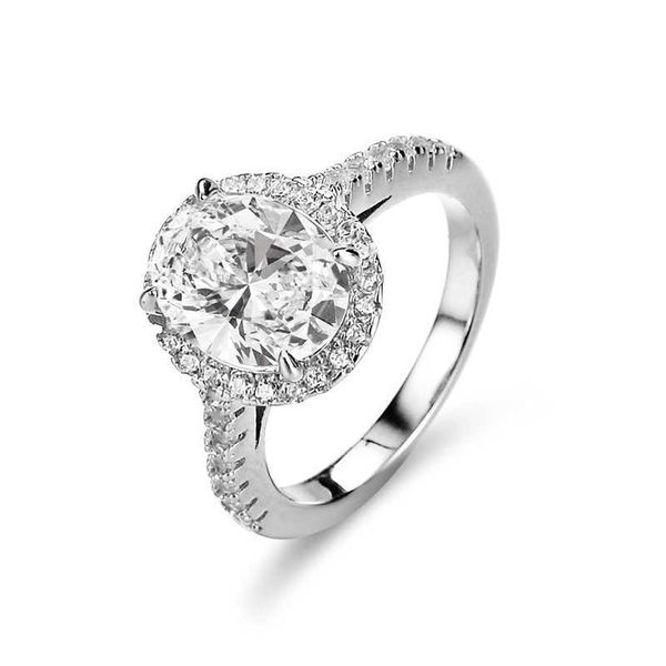 

Wedding Rings AAAGems Custom 925 sterling silver Women Rose Cut Gold Halo Engagement Ring Oval Moissanite Ring Diamond