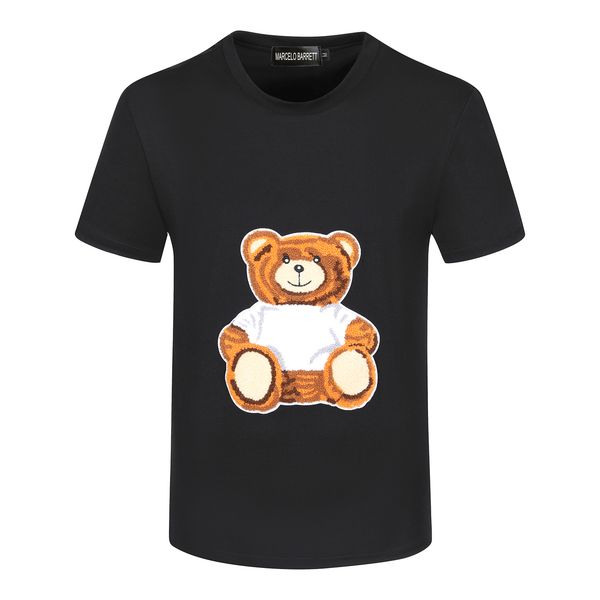 

marcelo berrett 2023ss new men's t-shirts mens designer brand t shirts women short sleeve italy fashion 3d printing quality 100% cotton, White;black