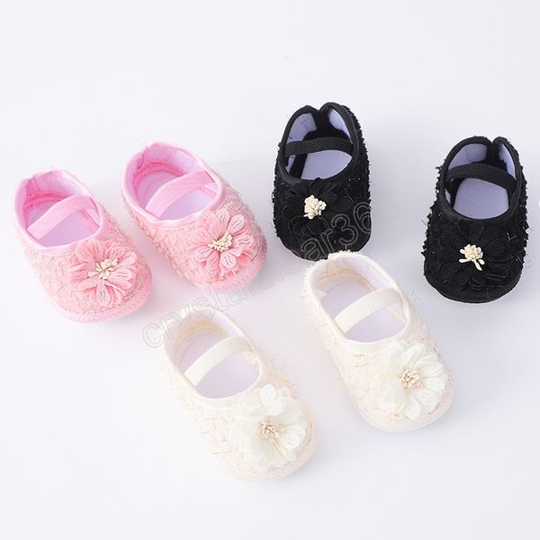 

baby girl spring shoes lace floral first walker princess baby cotton prewalker shoes newborn soft anti-slip for infant 0-18m
