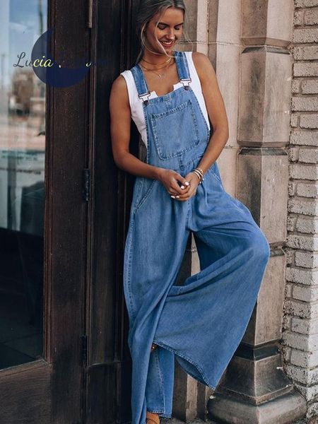 

women's jumpsuits rompers women denim jumpsuit fashion wide leg pants oversized y2k vintage highstreet overalls for punk girl summer po, Black;white