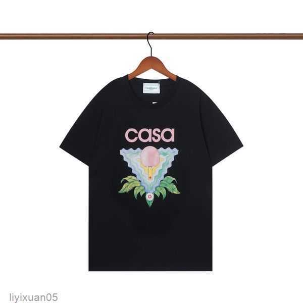 

mens designer shirt casablanc man womens s with letters print short sleeves summer casablanca t-shirts men loose tees us size s-xxl 4 j8eb, White;black