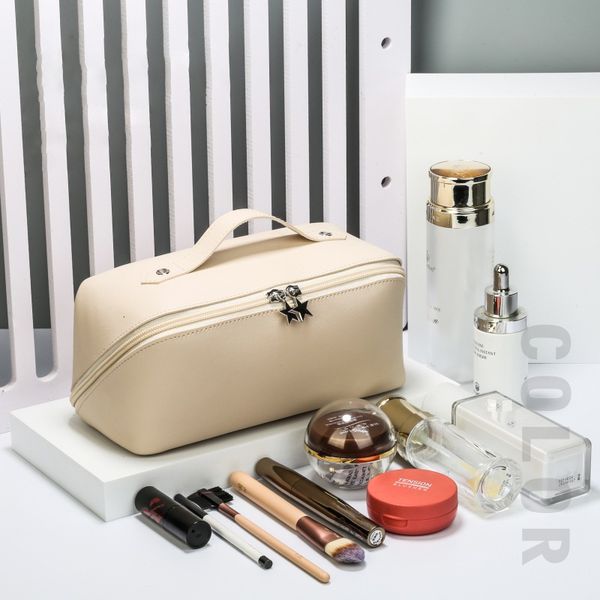 

cosmetic bags cases large travel bag for women leather makeup organizer female toiletry kit make up case storage pouch luxury lady box 23050