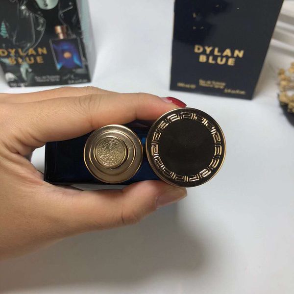 

100ml perfumes man 3.3oz blue glass bottles long time lasting smell gift ing