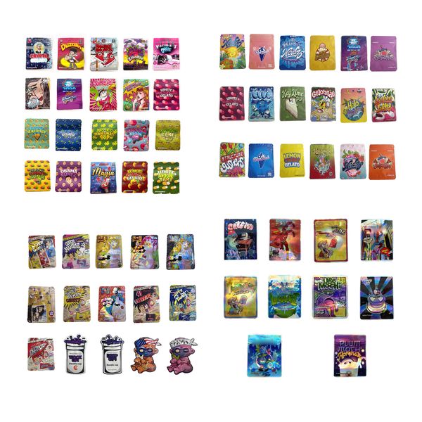 

factory wholesales square stand up bags backpack boyz mylar bags 3.5 pastic zip lock packaging bags soft touch material white bubblegum gela