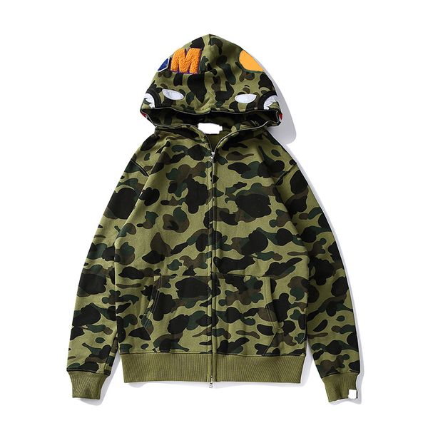 

men's hoodies sweatshirts designer hoodie men hoodies womens jackets hoody sweatshirt camouflage hooded sweater zipper casual long slee, Black
