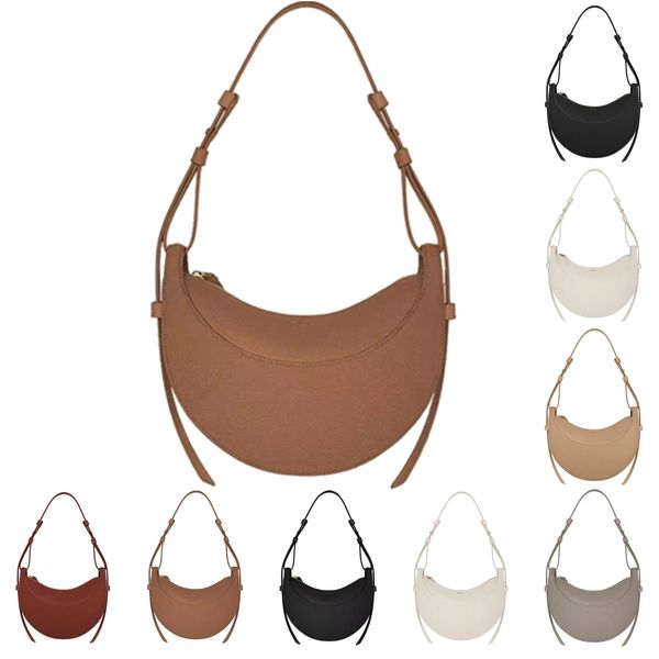 

polene numero dix half moon bag smooth vintage genuine leather cosmetic polenes cyme luxurys tote handbag designer crossbody bag womens mens