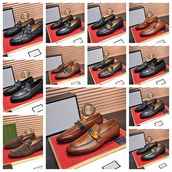 

new men dress shoes formal shoe luxury designer men's handmade business shoes wedding shoes big size genuine leather lace-up male, Black