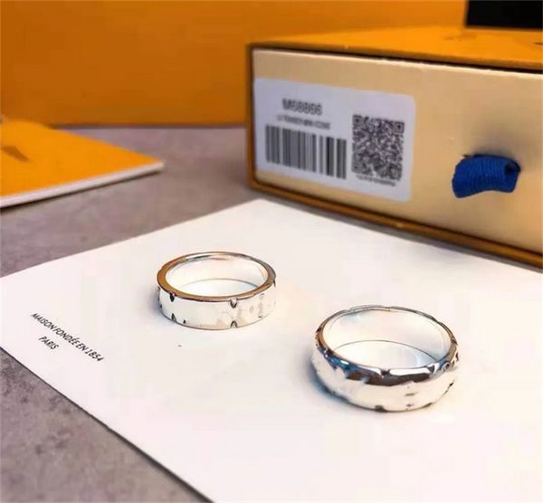 

2023 designer ring mens band rings luxury jewelry women titanium steel alloy gold-plated craft gold silver rose never fade not allergic168