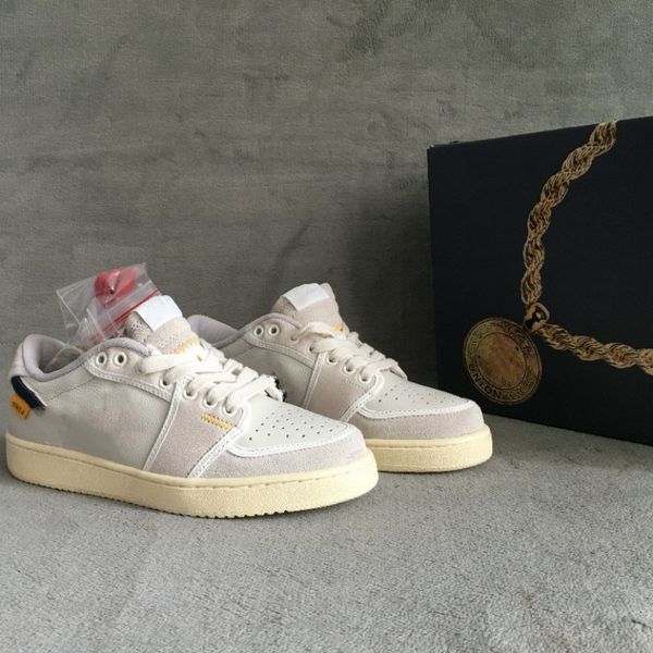 

basketball shoes 1s ajko low sp union sail leather trainer sneaker with box