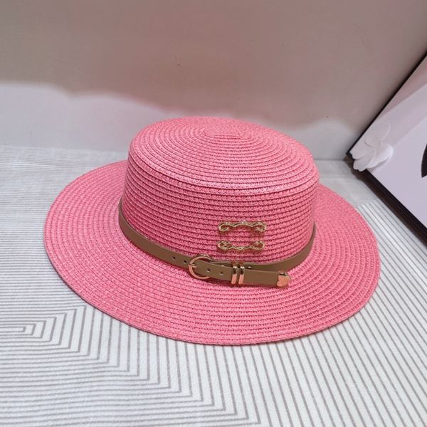 

summer beach sun protection large brim flat hat straw woven hat beach sun protection women's black white wholesale designer hat, Blue;gray