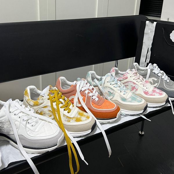 

designer sneakers calfskin shoes reflective sneakers vintage suede leather trainers fashion stylist shoespatchwork leisure shoe platform pri, Black