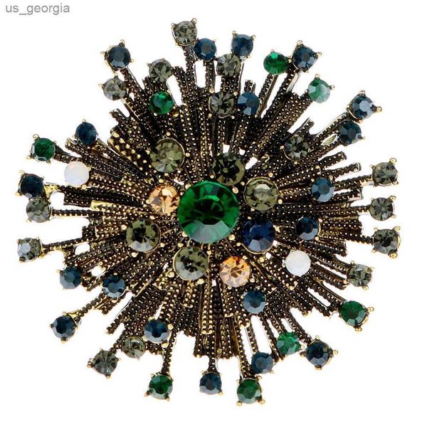

pins brooches colors choose rhinestone vintage flower brooches for women coat elegant jewelry autumn pins, Gray