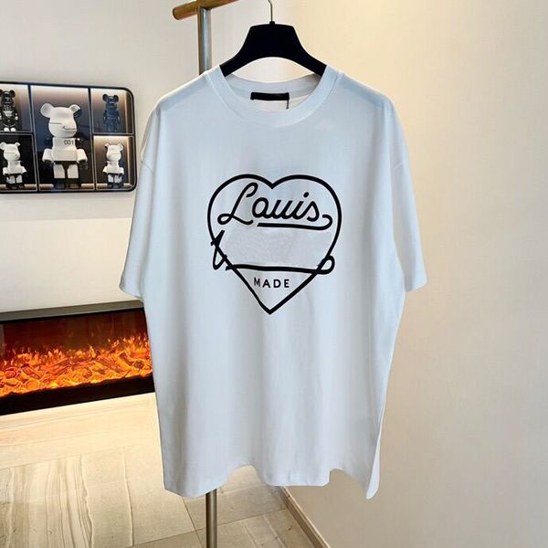 

summer new short sleeve t shirt double yarn fabric stereo letter shirt printing women men's round neck t shirt original sweatshirt polo, Black;brown