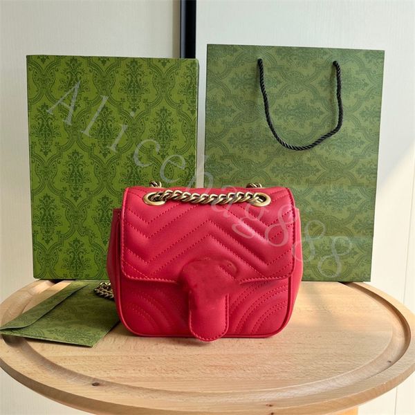 

7a quality cross body designer bags handbag tote bag women fashion marmont classic cross body luxuries genuine leather with serial number du