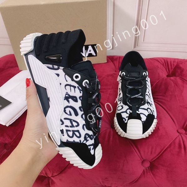 

2023 new luxury designer men's shoes sports shoes casual shoes women's travel flat shoes fashion platform leather retro, Black