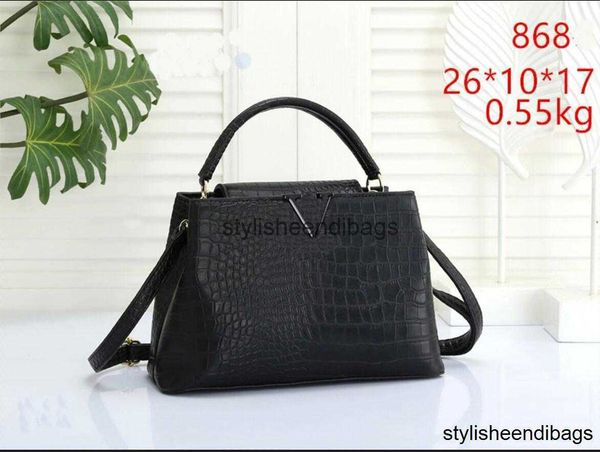 

stylisheendibags shoulder bags designer women capucines bb bag crocodile skin leather handle shoulder tote purse crossbody mini mm black bro