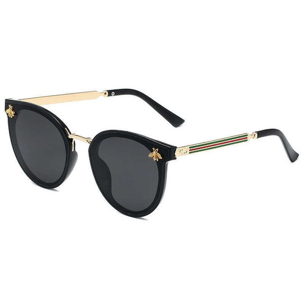 

frames 2023 new little bee women's fashion trend tri-color net red same sunglasses, White;black