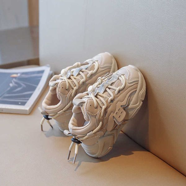 

athletic outdoor size 23-36 baby toddler shoes for boys girls breathable mesh little kids casual sneakers non-slip children sport shoes teni, Black