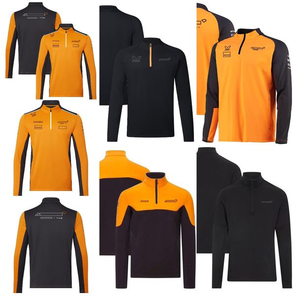 

2023 f1 racing team sweater formula one racing clothes men's half zipper sweater outdoor warm sports sweater coat