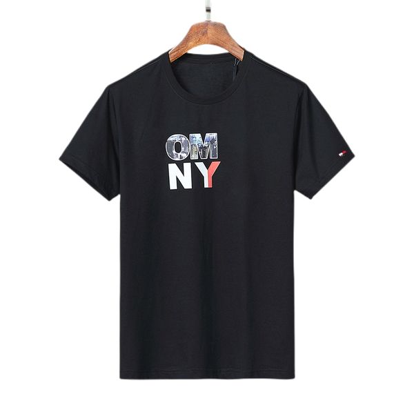 

men's t-shirt short sleeve trend designer sports casual women's t-shirt summer pure cotton casual letter short sleeve clothing #01, White;black