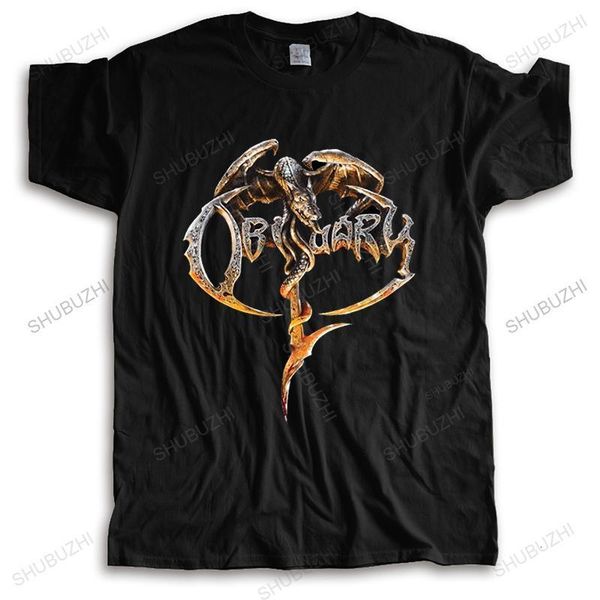 

men's t-shirts 100% cotton o-neck customised t-shirt obituary obituary t shirt cool funny tee-shirt men fashion tees 230504, White;black