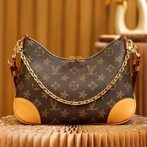 

m45831 luxury designer gold chain crossbody bag boulogne leather shoulder bag women crossbody bags designer handbag purse wallet with chain