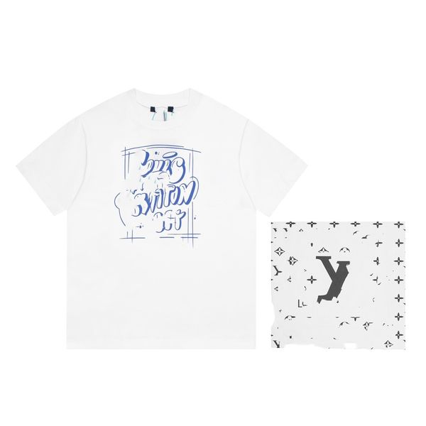 

t-shirt designer version handmade custom l01-l1v men's and women's casual fashion t-shirt short sleeves for couples-8 black white