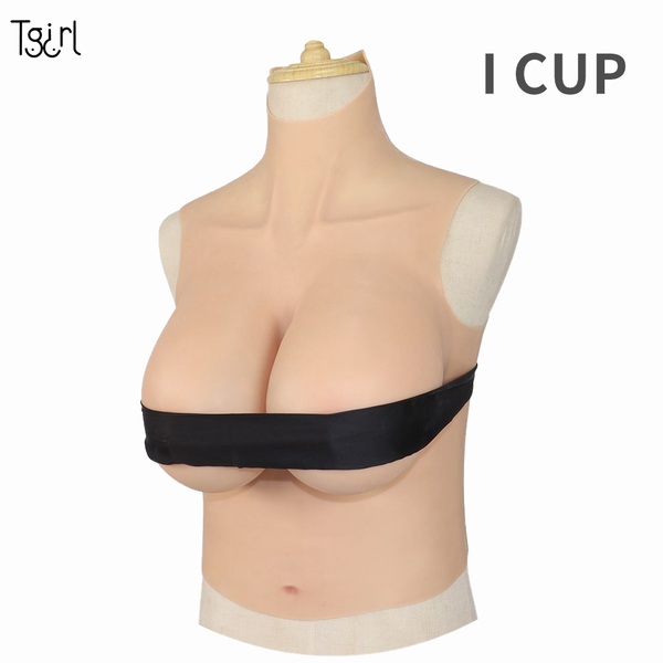 

costume accessories crossdresser big breast forms i cup fake saggy boobs silicone tits for shemale transgender cosplay female ch, Silver