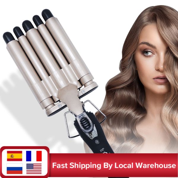 

curling irons hair crimper iron ceramic crimpers wavers curler wand fast heating five 5 barrels waver tools for all types of 230504