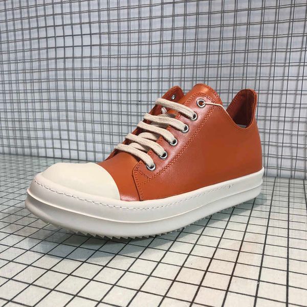 

ro shoes men's genuine leather low shoes upgrade edition milk fragrance thick sole fashion brand strap casual versatile street couple b